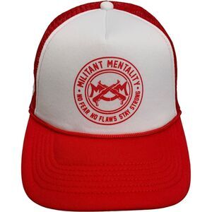 Militant Mentality No Fear No Flaws Stay Strong Adjustable SnapBack Hat Cap New